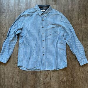 Braintree Mens Striped Hemp/Organic Cotton Button Down Shirt - XXL